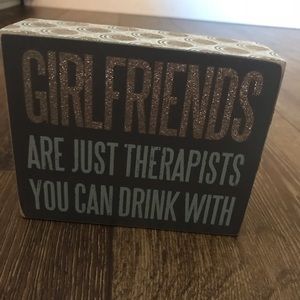 Small shadow box sign